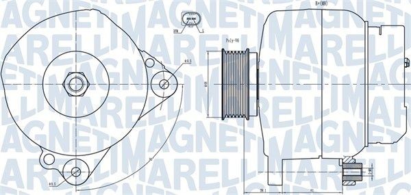 MAGNETI MARELLI 063731445010: Generátor 120A