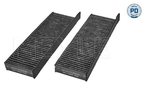 MEYLE 11-12 326 0010/PD: Filtro abitacolo MEYLE-PD: Advanced performance and design. con potere assorbente degli odori, Filtro per polveri fini (PM 2.5), Azione assorbente NOx, Filtro NOx, elevata separazione polvere fine, Filtro al carbone attivo, Cartuccia filtro
