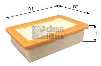 CLEAN FILTER MA3482: Gaisa filtrs