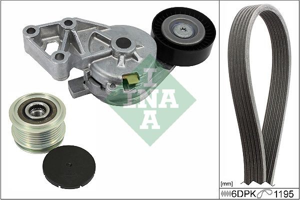 INA 529 0465 20: Set curea transmisie cu caneluri