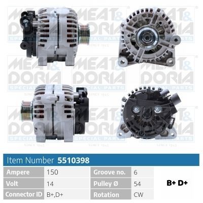 MEAT & DORIA 5510398: Laturi 150A