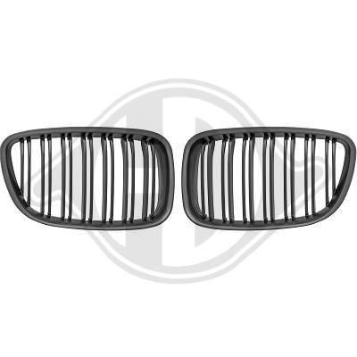 DIEDERICHS 1225840: Μάσκα ψυγείου HD Tuning μαύρο, ματ