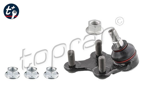 TOPRAN 723 762: Testina braccio oscillante t+ Assale anteriore Sx, Assale anteriore Dx, con materiale di fissaggio/montaggio, con bulloni/viti