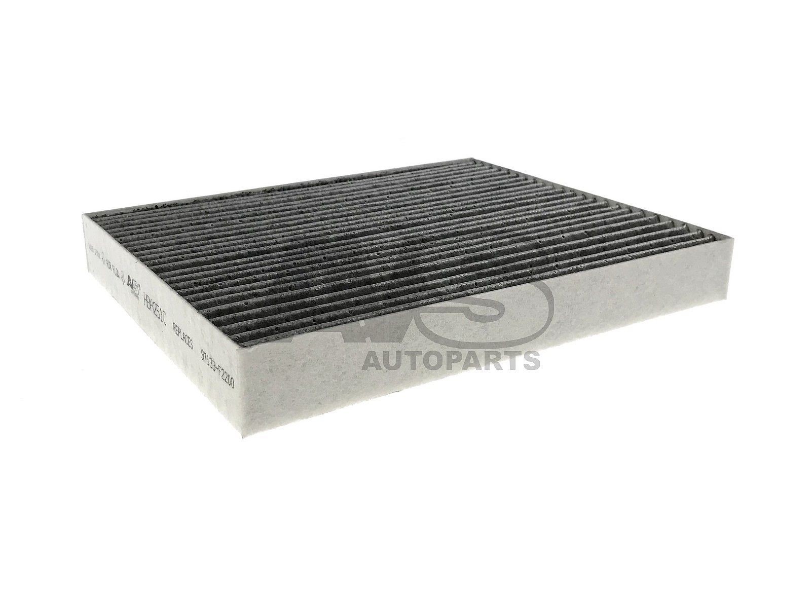 AVS AUTOPARTS HBA251C: Filtrs, Salona telpas gaiss Aktivētās ogles filtrs
