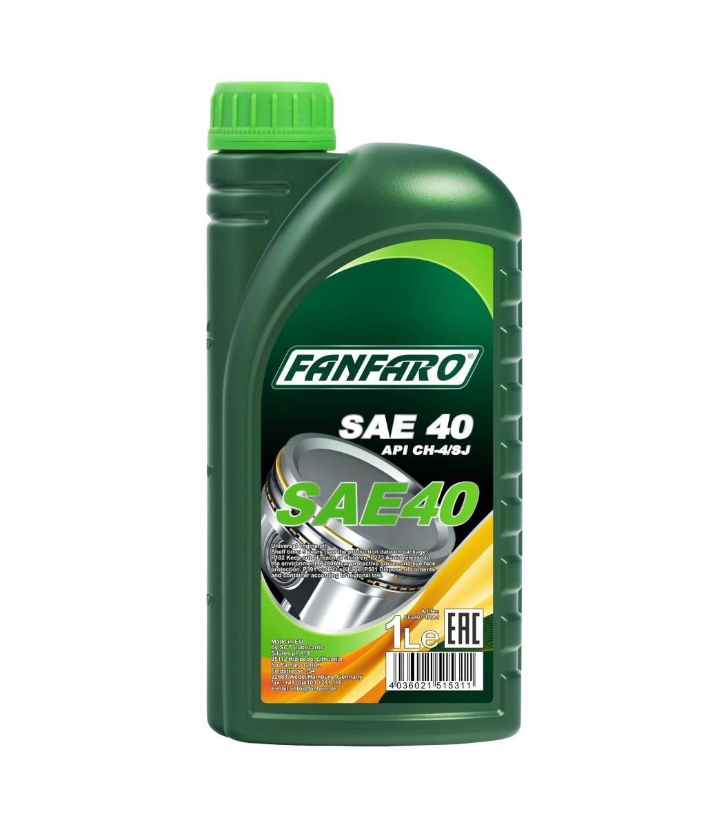 FANFARO FF6407-1: Olej silnikowy 1l, SAE 40 SAE 40