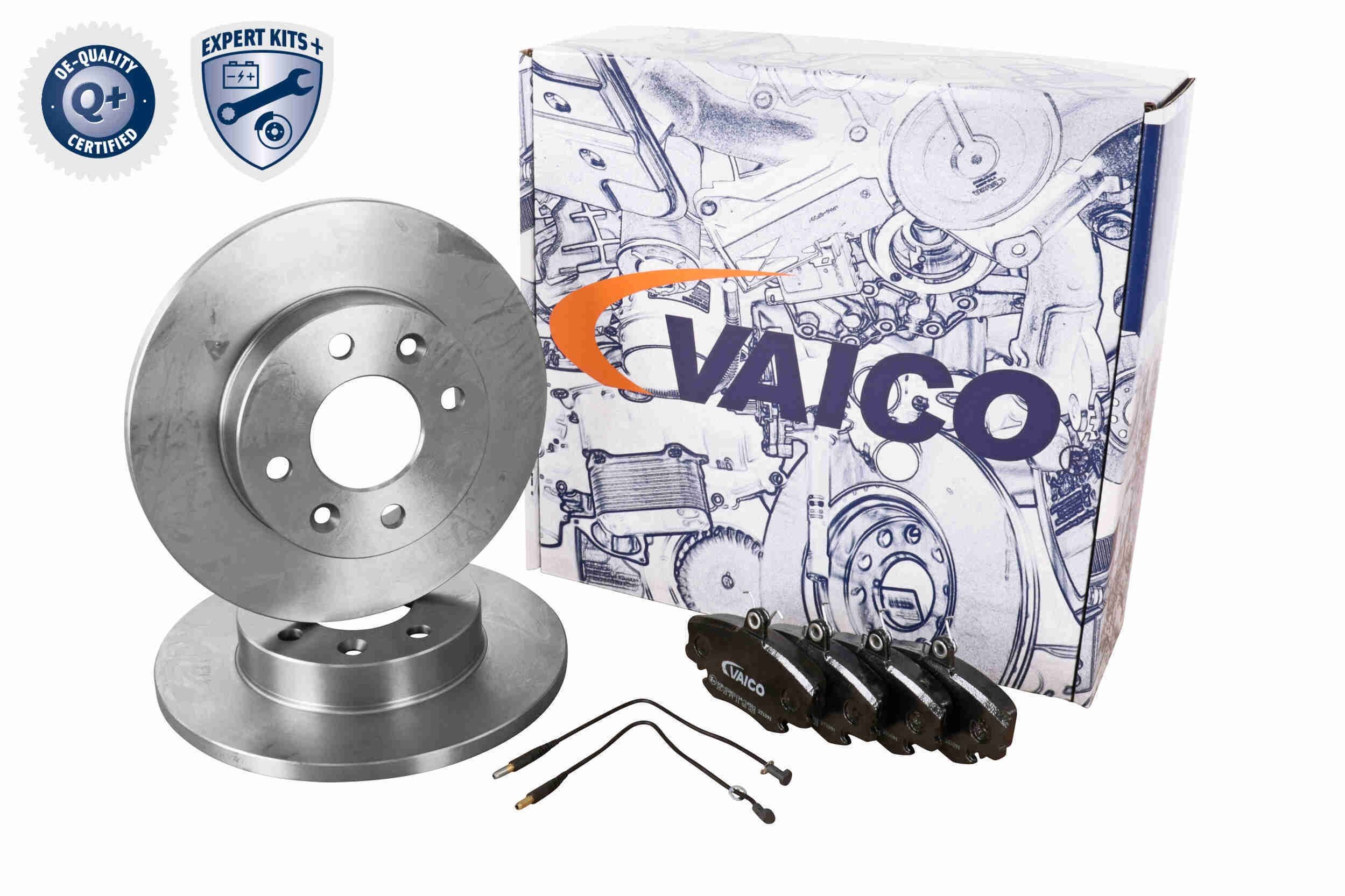 VAICO V46-1242: Bromssats, skivbroms EXPERT KITS + framaxel, Ø: 238mm, full, med bromsbelägg