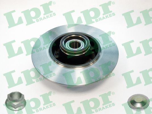 LPR R1084PCA: Piduriketas LPR HUB BRAKE DISC LINE Ø: 260mm, täis, Ø: 260mm, koos lisadega, koos ABS-andurirõngaga
