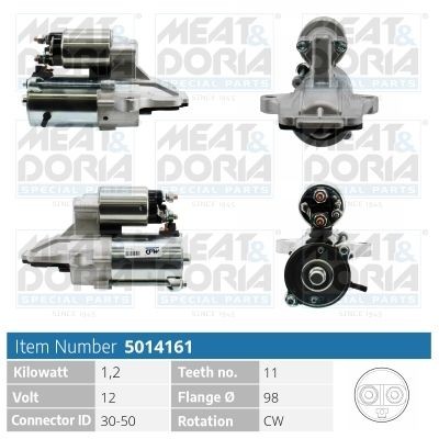 MEAT & DORIA 5014161: Motorino avviamento 1,2KW
