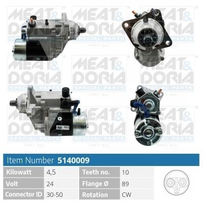 MEAT & DORIA 5140009: Starter 4,5kW