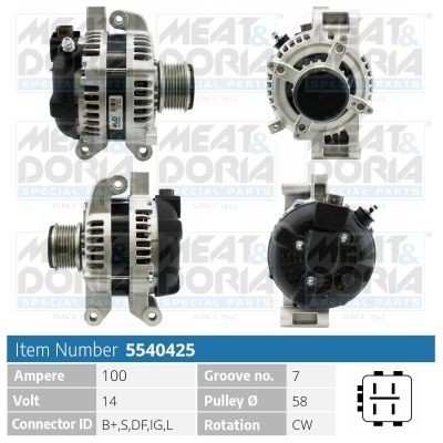 MEAT & DORIA 5540425: Laturi 100A