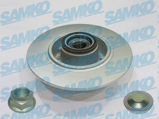 SAMKO R1084PRCA: Piduriketas LPR HUB BRAKE DISC LINE - FULL COATED Ø: 260mm, täis, Ø: 260mm, koos lisadega, kaetud, koos ABS-andurirõngaga, koos rattalaagri komplektiga