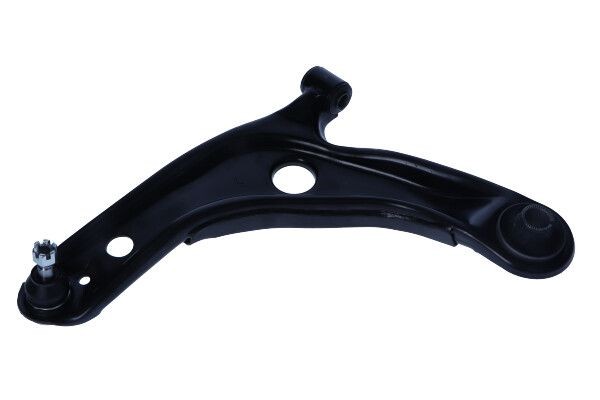 MAXGEAR 72-5330: Носач, окачване на колелата отдолу, на предната ос отляво, стоманена пластина, с шарнир на носача/накрайник, с гумен тампон