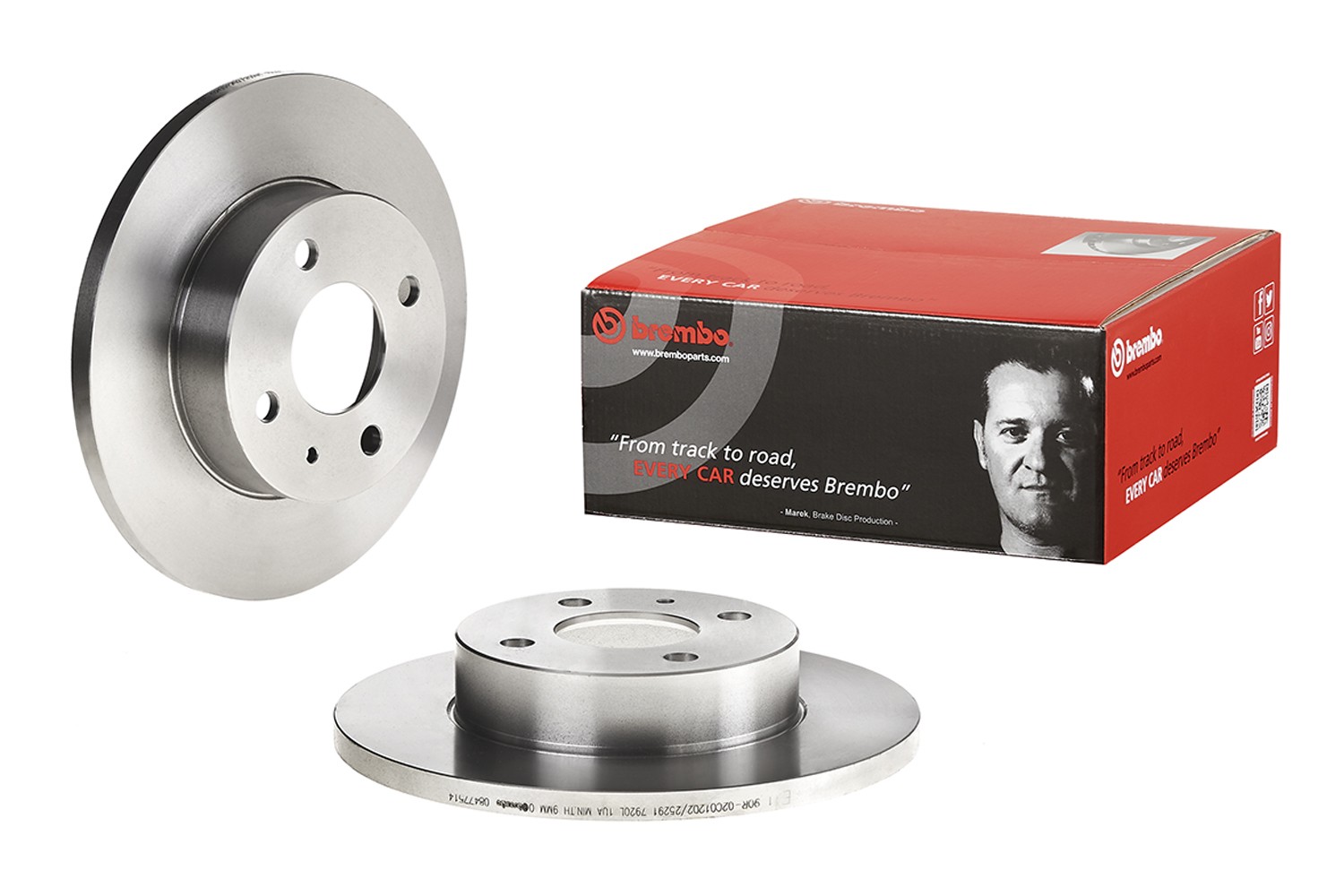 BREMBO 08.4775.14: Disco de freno PRIME LINE Ø: 239mm, macizo, Ø: 239mm
