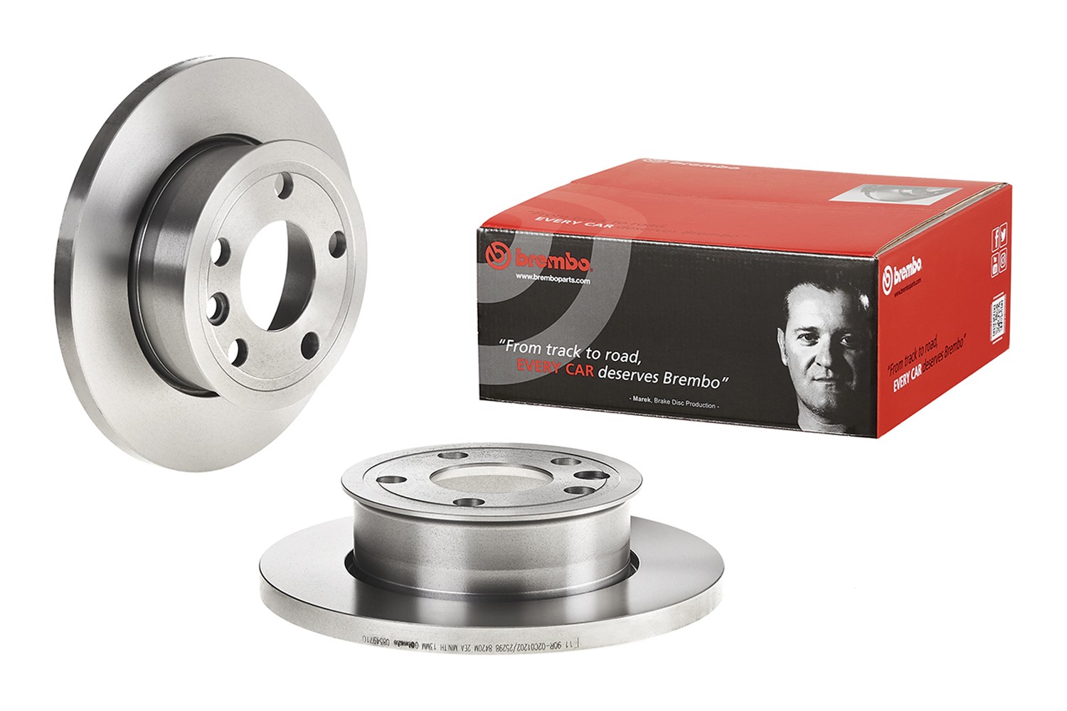 BREMBO 08.5497.10: Stabdžių diskas PRIME LINE Ø: 260mm, visiškai, Ø: 260mm