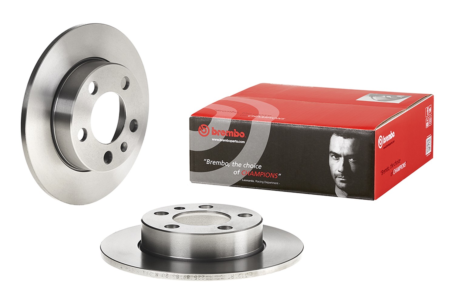 BREMBO 08.7165.14: Brzdový kotúč PRIME LINE Ø: 230mm, plný, Ø: 230mm, so skrutkami