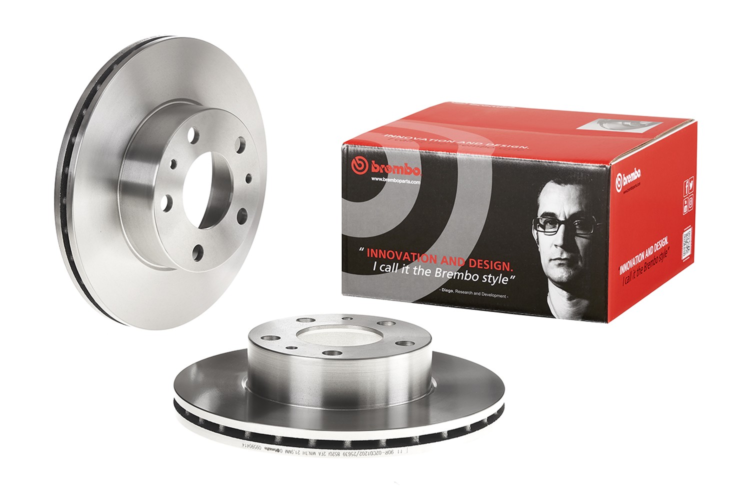 BREMBO 09.5904.14: Disque de frein PRIME LINE Ø: 280mm, ventilé de l'intérieur, Ø: 280mm, avec vis/boulons