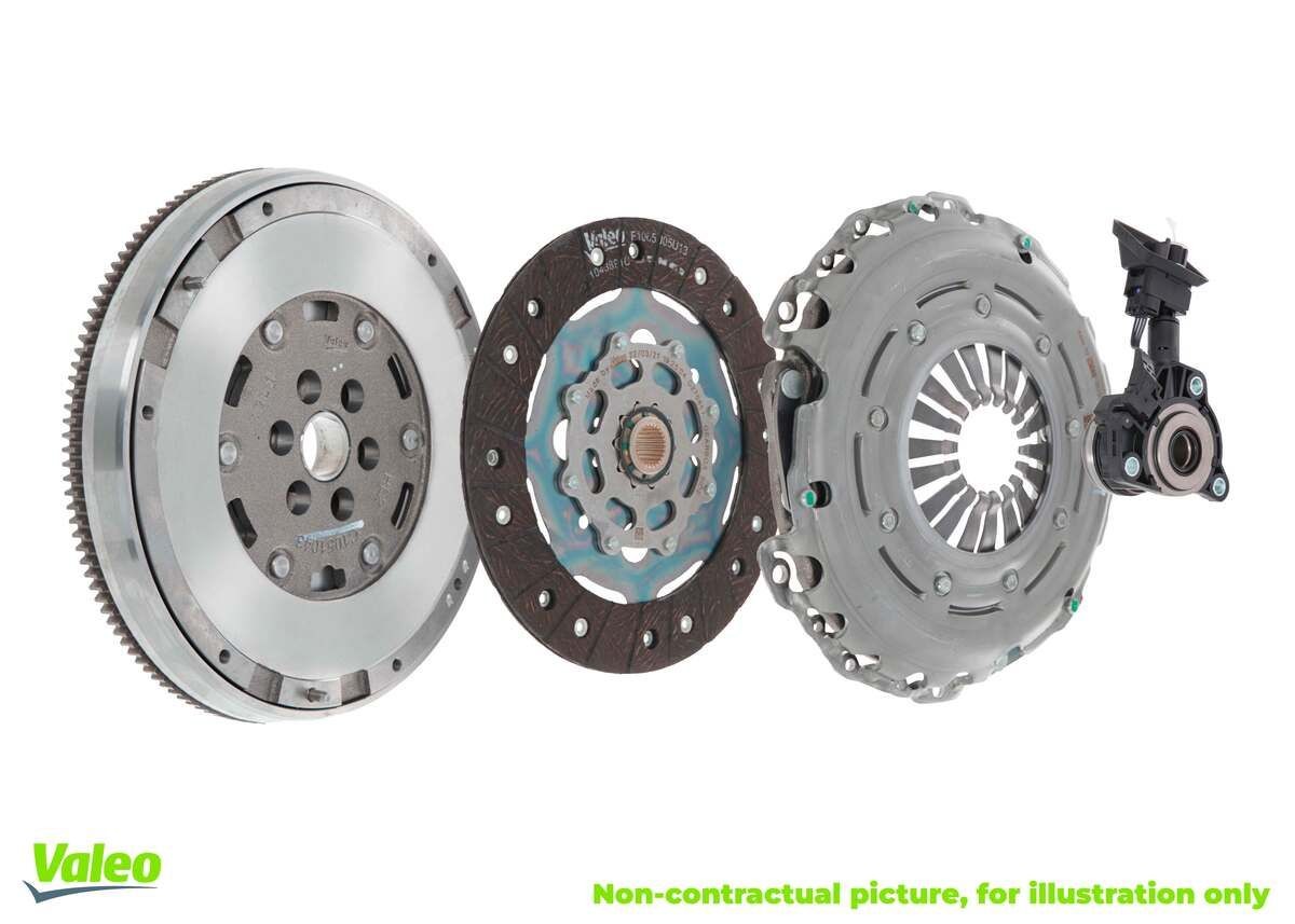 VALEO 837473: Kit frizione FULLPACK DMF (CSC) con frizione ad alta efficienza (HEC) con dispositivo disinnesto centrale, con kit bulloni/viti, con kit bulloni di sicurezza
