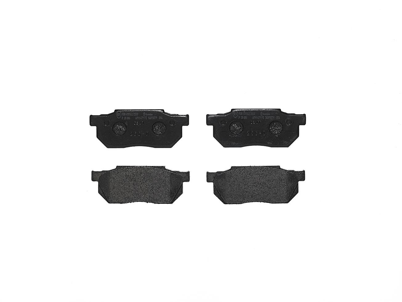 BREMBO P 28 006: Plaquettes de frein PRIME LINE sans accessoires, avec tôle anti-bruit