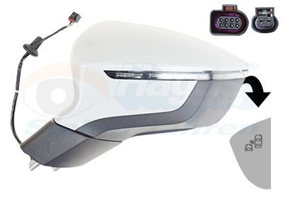 VAN WEZEL 4929815: Specchietto retrovisore esterno * HAGUS * Sx