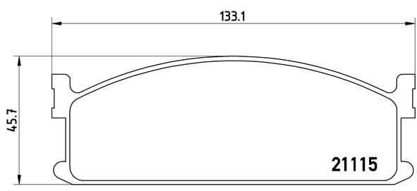 BREMBO P 59 008: Piduriklotsid PRIME LINE ilma lisavarustuseta, koos kokkusurumisvastase plekiga