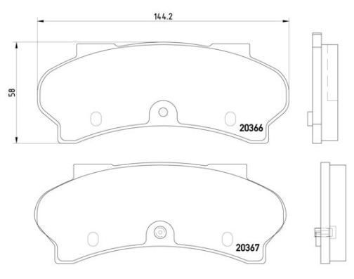 BREMBO P 61 033: Juego de pastillas de freno PRIME LINE sin accesorios, Chapa antichirridos