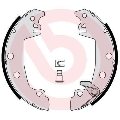 BREMBO S 61 537: Juego de zapatas de frenos ESSENTIAL LINE con accesorios