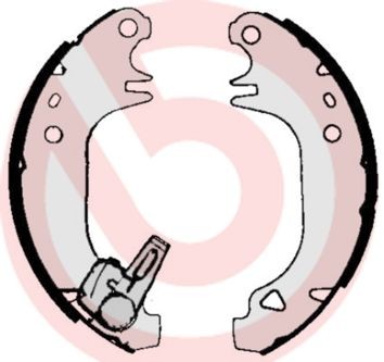 BREMBO S 68 536: Zestaw szczęk hamulcowych ESSENTIAL LINE