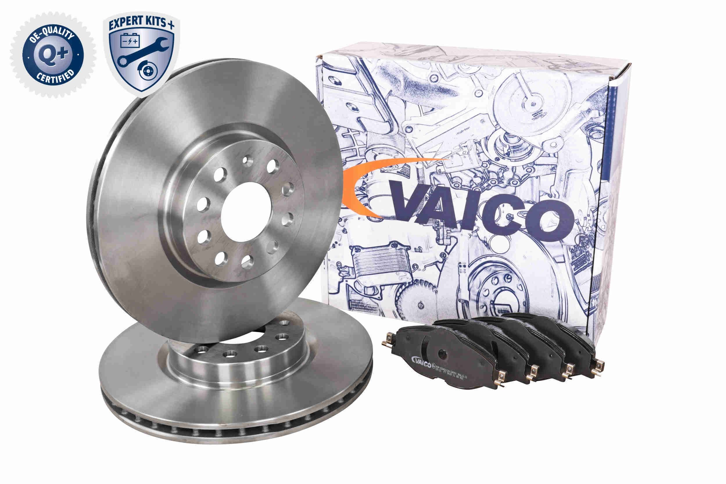 VAICO V10-6743: Pidurikomplekt, ketaspidur EXPERT KITS + Esisild, Ø: 312mm, õhutusega, koos piduriklotsidega