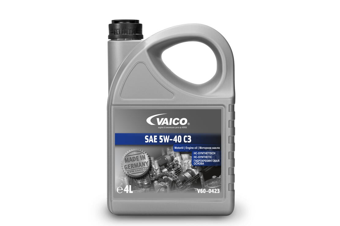 VAICO V60-0423: Variklio alyva Green Mobility Parts 4l, 5W-40 C3