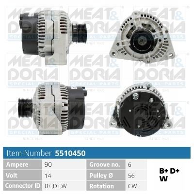 MEAT & DORIA 5510450: Laturi 90A