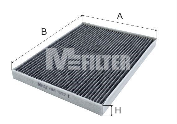MFILTER K 9057C Innenraumfilter Pollenfilter, Aktivkohlefilter