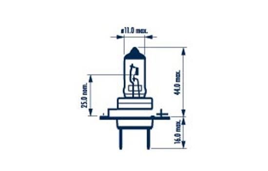 NARVA 486384000: Hõõgpirn, Kaugtuli Range Power Blue+ 12V, 55W, H7