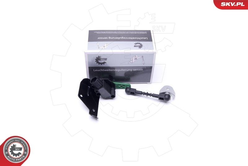 ESEN SKV 17SKV437: Sensor, Xenonlys (lysvide-regulering bagaksel, venstre, med holder, med koblingsstang