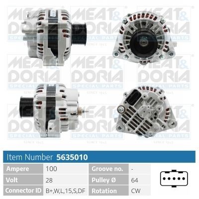 MEAT & DORIA 5635010: Laturi 100A
