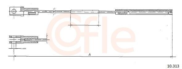 COFLE 92.10.313: Cablu ambreiaj