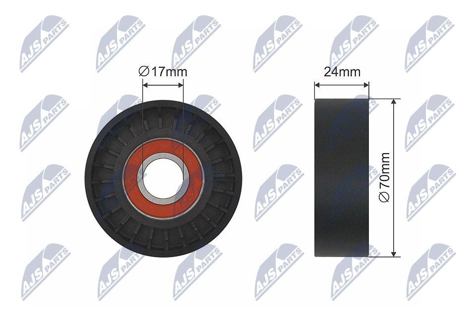 NTY RNK-VW-014: Τεντωτήρας, ιμάντας poly-V Ø: 70mm