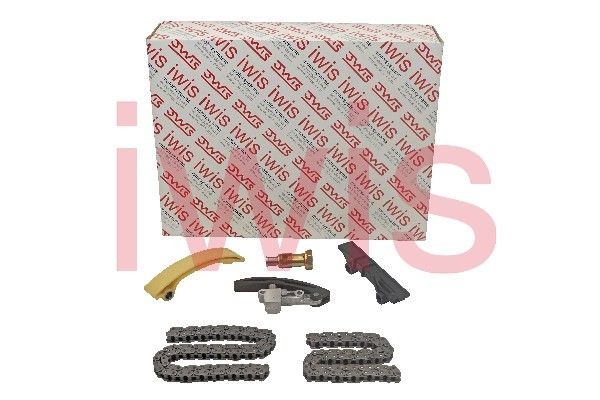 AIC 70014Set: Styrekædesæt iwis original originaludstyrskvalitet, fremstillet i Tysklan med glideskinner, med kædestrammer, Kontroller tandhjul for slitage, og forny om nødvendigt