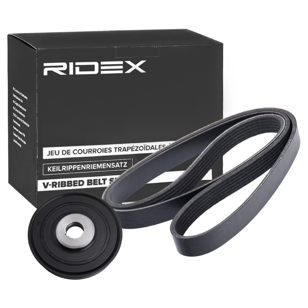 RIDEX 542R0745: Set curea transmisie cu caneluri