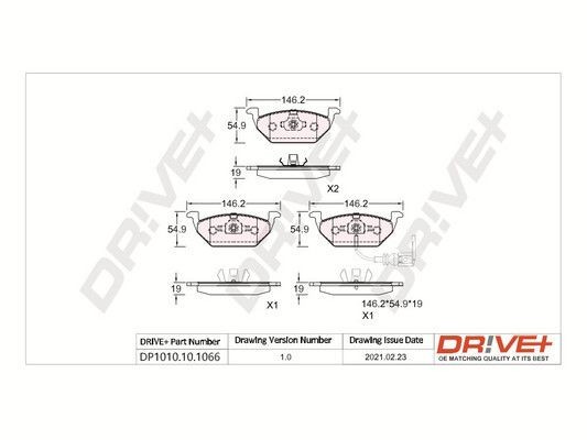 Dr!ve+ DP1010.10.1066: Piduriklotsid