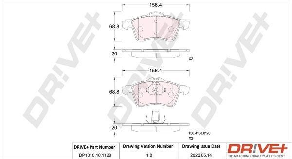 Dr!ve+ DP1010.10.1128: Piduriklotsid
