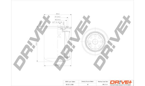 Dr!ve+ DP1110.11.0262: Oliefilter