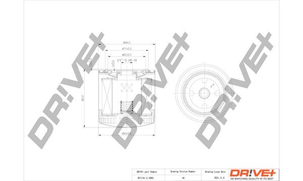 Dr!ve+ DP1110.11.0263: Eļļas filtrs