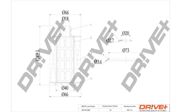Dr!ve+ DP1110.11.0333: Oliefilter