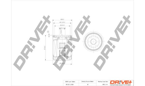 Dr!ve+ DP1110.11.0335: Filtru ulei