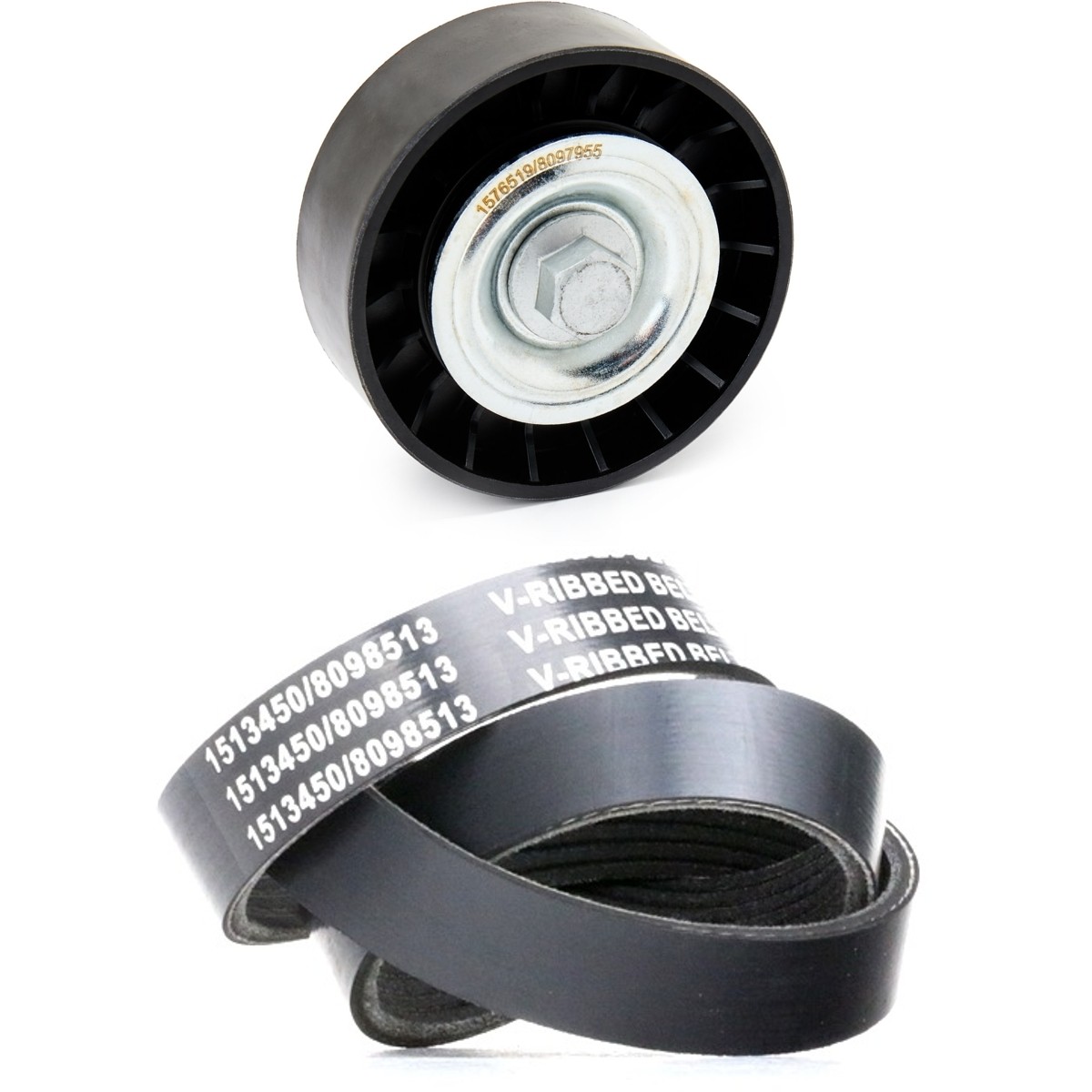 RIDEX 542R0804: Set curea transmisie cu caneluri