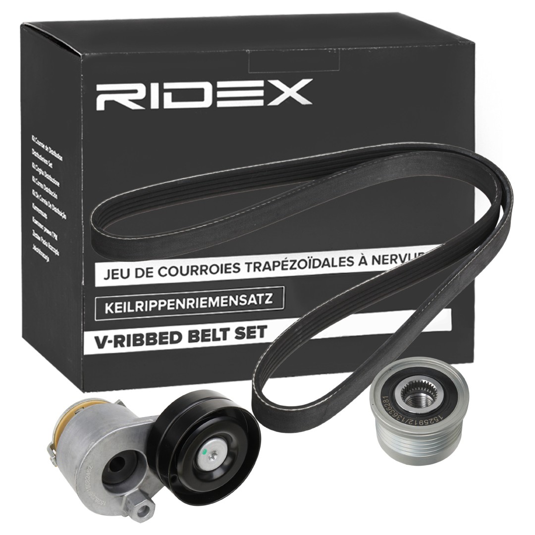 RIDEX 542R0916: Set curea transmisie cu caneluri