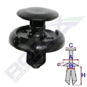 ROMIX B23143: Clip, Zier- / Schutzleiste