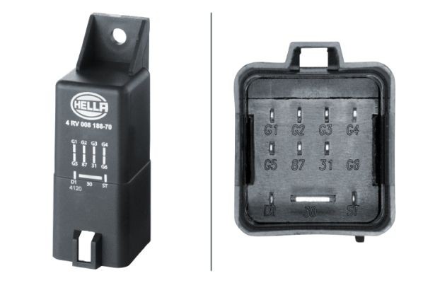 HELLA 4RV 008 188-701: Centralina, Tempo incandescenza