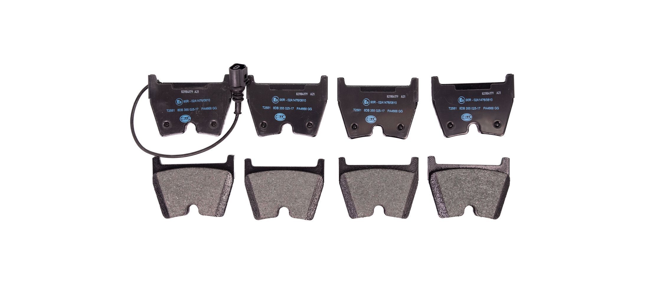 HELLA 8DB 355 025-171: Piduriklotsid
