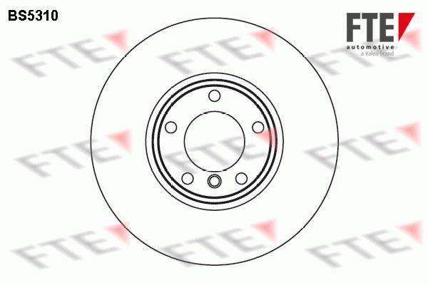 FTE 9071254: Piduriketas Esisild, Ø: 324mm, õhutusega, Ø: 324mm